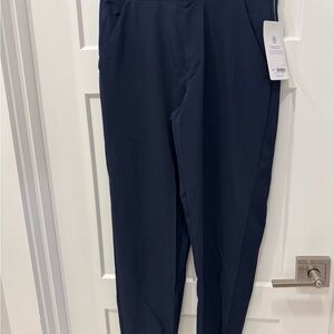 Athleta Blue Dress Pants Relaxed Fit Tapered Leg 4